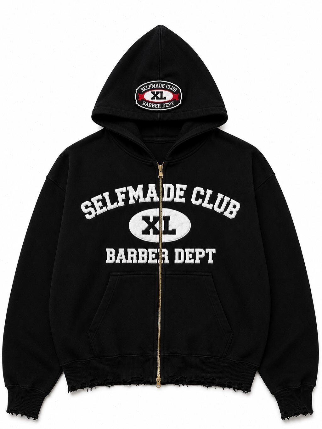 VINTAGE BLACK ZIP-UP Hoodie