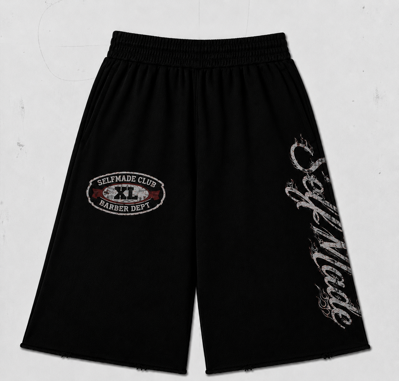Baggy Selfmade Shorts -Black