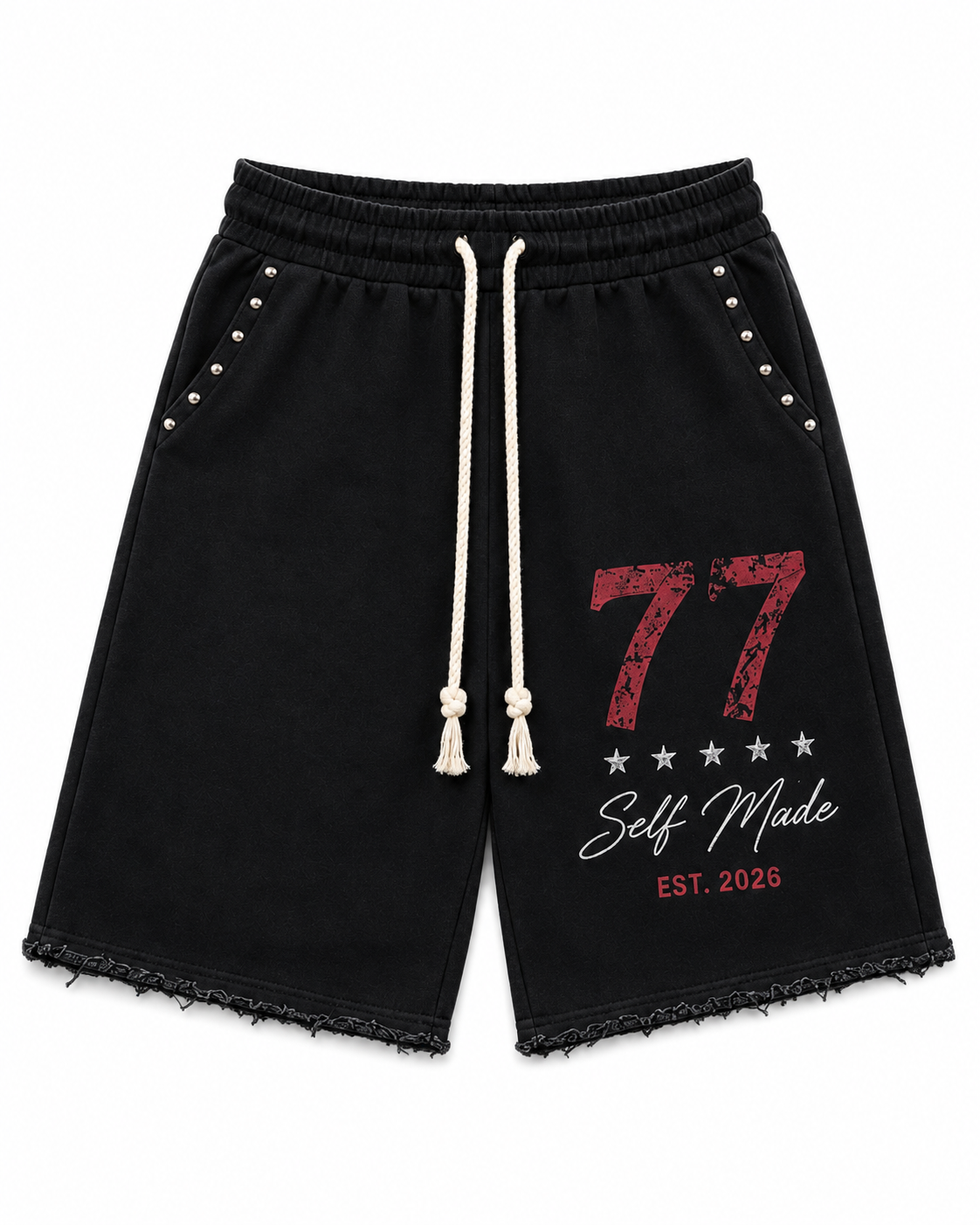 “77” Shorts - black