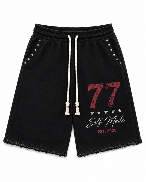 “77” Shorts - black